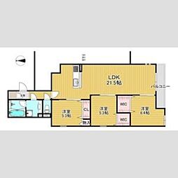 JR福知山線 塚口駅 徒歩6分の賃貸アパート 2階3LDKの間取り