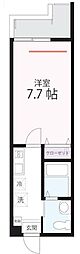 横浜市営地下鉄ブルーライン 上大岡駅 徒歩15分の賃貸アパート 1階1Kの間取り