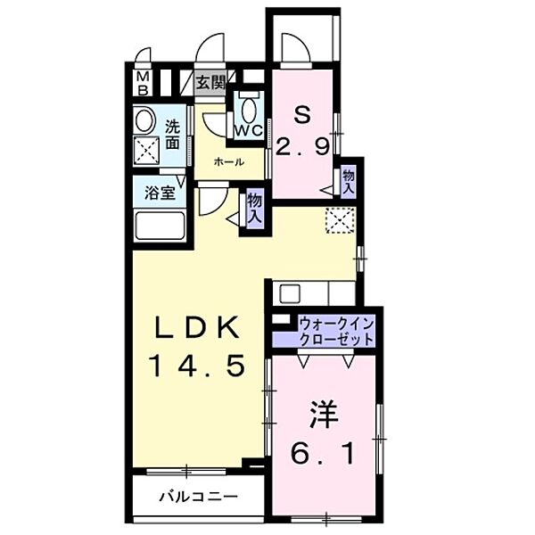 カンパネラ 301｜神奈川県川崎市高津区下作延２丁目(賃貸アパート1SLDK・3階・52.13㎡)の写真 その2