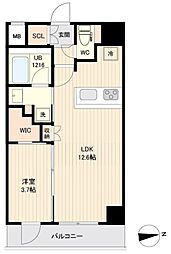 京急空港線 大鳥居駅 徒歩13分の賃貸マンション 3階1LDKの間取り