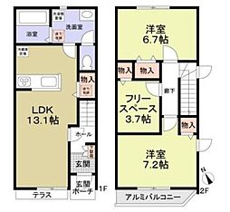 MaisondeLaso 2SLDKの間取図画像