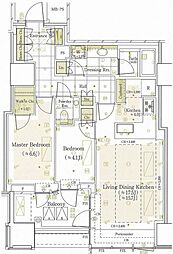 三田ガーデンヒルズ NORTH HILL 2SLDKの間取図画像
