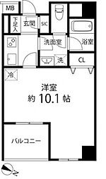 グレイスコート志村三丁目 1Kの間取図画像