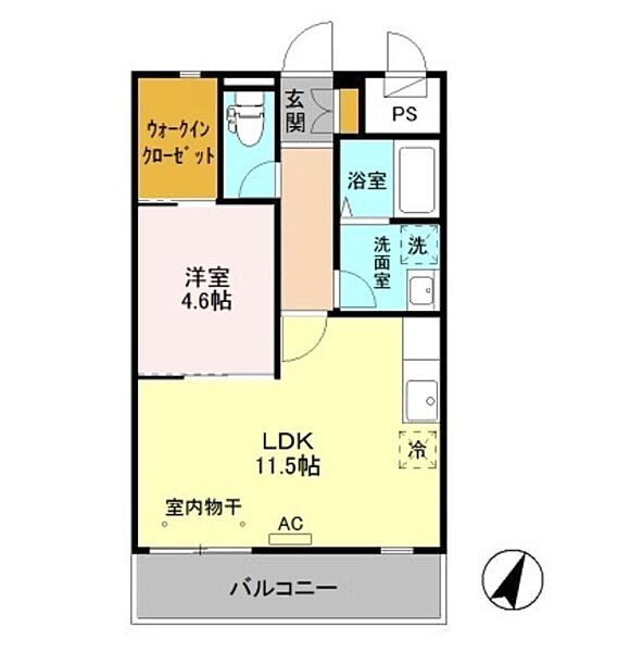 ドルチェ（竹尾） 308｜新潟県新潟市東区竹尾３丁目(賃貸マンション1LDK・3階・44.28㎡)の写真 その2