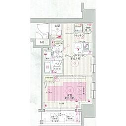 エステムプラザ飯田橋タワーレジデンス 10階1DKの間取り