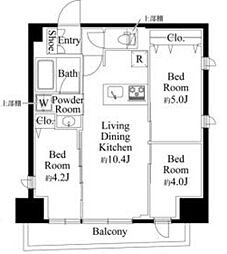CLK南千住 5階3LDKの間取り