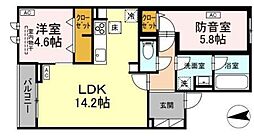 樹楽 2LDKの間取図画像