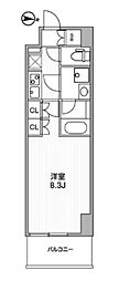 アーバンパーク浅草 1Kの間取図画像