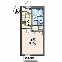 広瀬川ハイムＢ 103 ｜ 宮城県仙台市青葉区米ケ袋３丁目7-26（賃貸アパート1K・1階・26.25㎡） その2