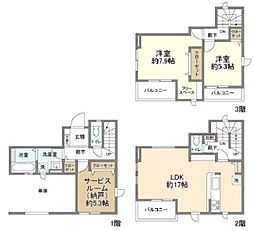 Kolet新座畑中 1階2SLDKの間取り