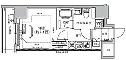 アイルグランデ東京立石 1Kの間取図画像