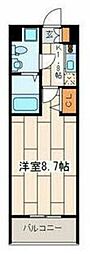アートスペース横浜C 1Kの間取図画像