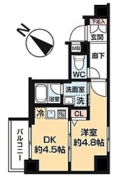 L'AVENIRMACHIDA 1DKの間取図画像