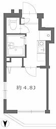 ブロッサムテラス池上 1Kの間取図画像