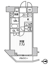 GRAND神楽坂 1Kの間取図画像