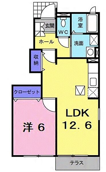 マグノリアハウス 101｜東京都調布市国領町３丁目(賃貸アパート1LDK・1階・44.67㎡)の写真 その2