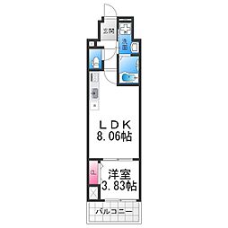 FREEDOM residence堺寺地町 1LDKの間取図画像