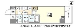YSレジデンス代田橋 1Kの間取図画像