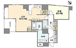 トーキョー・オーディアム日本橋浜町 1LDKの間取図画像