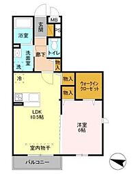 ソラシエスタ 1LDKの間取図画像