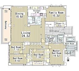 ガーデン高輪 4SLDKの間取図画像