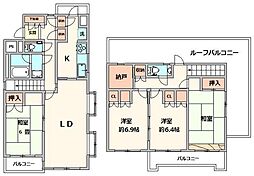 ベルメゾン 4LDKの間取図画像
