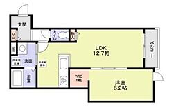 中野区野方4丁目計画 2階1LDKの間取り