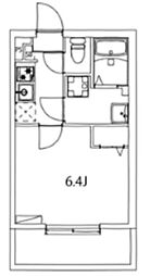 ヴァンベール小机 1Kの間取図画像