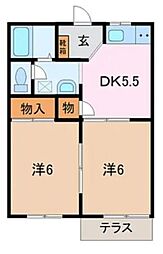 間取図画像 2DK