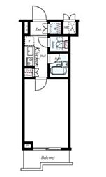 パティーナ池袋 4階1Kの間取り