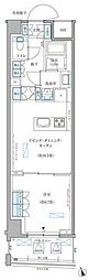 パークアクシス文京本郷 5階1LDKの間取り