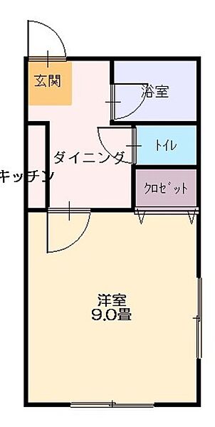 シャインリバーA 101｜新潟県長岡市地蔵１丁目(賃貸アパート1K・1階・25.95㎡)の写真 その2