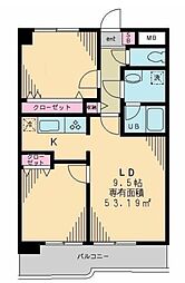 ルミエール 4階2LDKの間取り