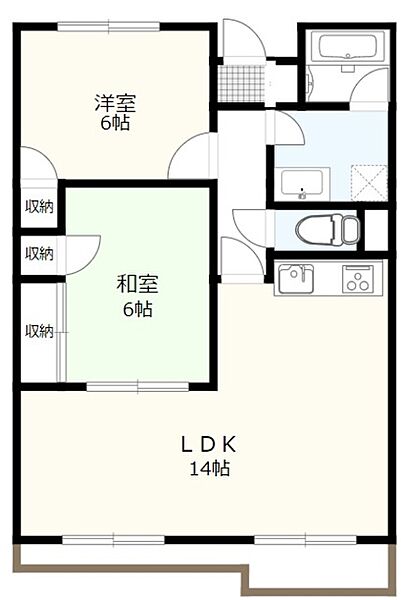 ガーデンプレイス高崎 305｜群馬県高崎市下小鳥町(賃貸マンション2LDK・3階・61.00㎡)の写真 その2