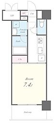 アルモニー中もず 1Kの間取図画像
