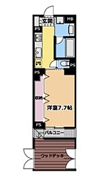 ラ・ヴィスタ西新宿II 1階1Kの間取り