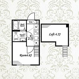 アザーレ・ターコイズ向ヶ丘遊園 1階1Kの間取り