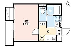 robot home 四ツ木 1Kの間取図画像