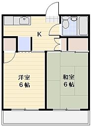 ロイヤルマンション今井 2Kの間取図画像