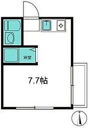 オノラインビル 2階ワンルームの間取り