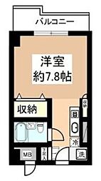 シティフォーラム新小平 4階ワンルームの間取り