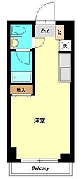 ヴィブレ西荻 ワンルームの間取図画像