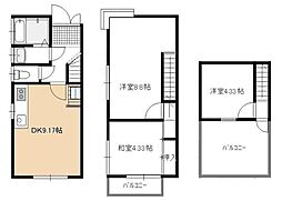 宮川貸家 3DKの間取り
