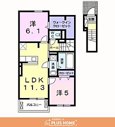 ミレグランデ4 2LDKの間取図画像