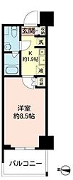 MFPRコート木場公園 1Kの間取図画像