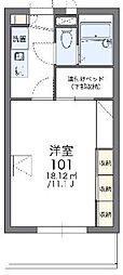 レオパレスサンシャイン 1Kの間取図画像