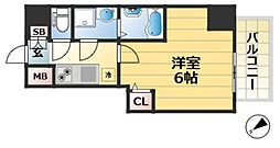 JR東海道・山陽本線 新長田駅 徒歩5分の賃貸マンション 4階1Kの間取り
