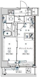 MAXIV八広SC 8階1DKの間取り