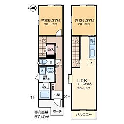 漆喰の家　高砂 1階2LDKの間取り
