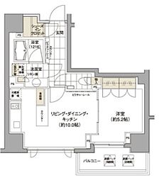 パークハビオ渋谷 1LDKの間取図画像